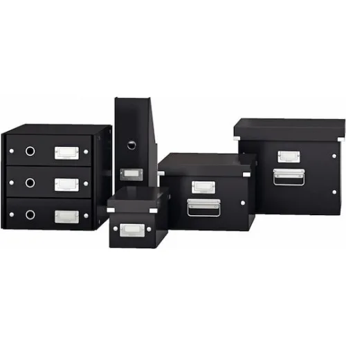 Leitz Κουτί Αρχειοθέτησης με Καπάκι Μαύρο