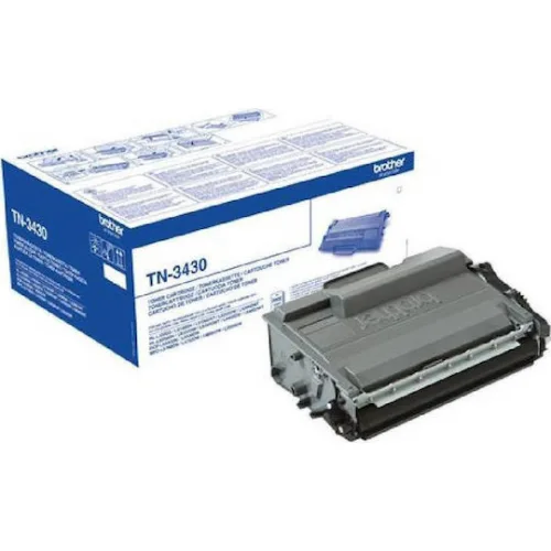 Brother TN-3430 Γνήσιο Toner Laser Εκτυπωτή Μαύρο 3000 Σελίδων (TN-3430)