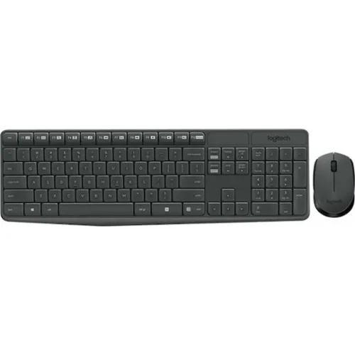 Logitech Wireless Combo MK235 Σετ Πληκτρολόγιο & Ποντίκι Ελληνικό