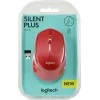 Logitech M330 Silent Plus Ασύρματο Mini Ποντίκι Κόκκινο