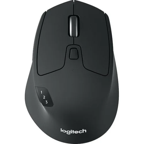 Logitech M720 Triathlon Ασύρματο Bluetooth Ποντίκι Μαύρο