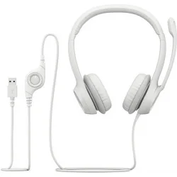 Logitech H390 On Ear Multimedia Ακουστικά με μικροφωνο και σύνδεση USB-A σε Λευκό χρώμα Logitech H390 On Ear Multimedia Ακουστικά με μικροφωνο και σύνδεση USB-A σε Λευκό χρώμα