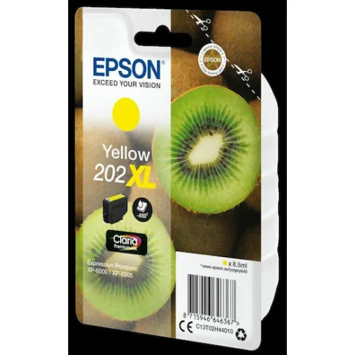 Epson 202XL Γνήσιο Μελάνι Εκτυπωτή InkJet Κίτρινο (C13T02H44010)