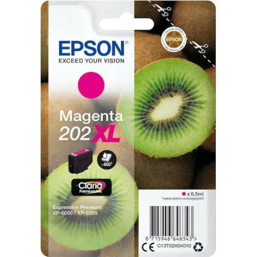 Epson 202XL Γνήσιο Μελάνι Εκτυπωτή InkJet Ματζέντα (C13T02H34010)