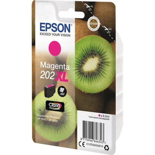 Epson 202XL Γνήσιο Μελάνι Εκτυπωτή InkJet Ματζέντα (C13T02H34010)