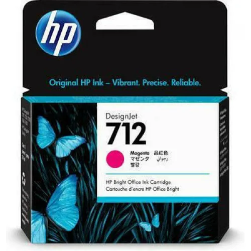 HP 712 Γνήσιο Μελάνι Εκτυπωτή InkJet Ματζέντα (3ED68A)