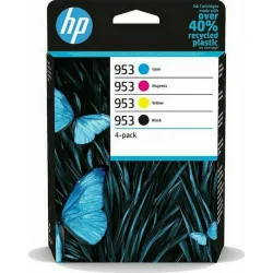 HP 953 Γνήσιο Πακέτο 4 Μελανιών Εκτυπωτή InkJet Κίτρινο / Κυανό / Ματζέντα / Μαύρο (6ZC69AE)