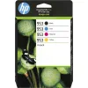 HP 953 Γνήσιο Πακέτο 4 Μελανιών Εκτυπωτή InkJet Κίτρινο / Κυανό / Ματζέντα / Μαύρο (6ZC69AE)