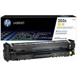 HP 203X Γνήσιο Toner Laser Εκτυπωτή Κίτρινο High Yield 2500 Σελίδων (CF542X)