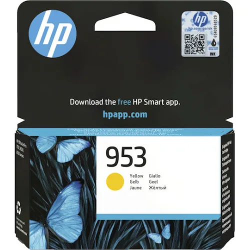 HP 953 Γνήσιο Μελάνι Εκτυπωτή InkJet Κίτρινο (F6U14AE)