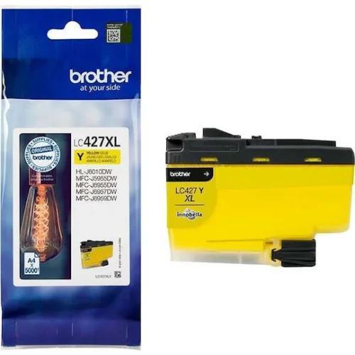 Brother LC427XL Γνήσιο Μελάνι Εκτυπωτή InkJet Κίτρινο (LC-427XLY)