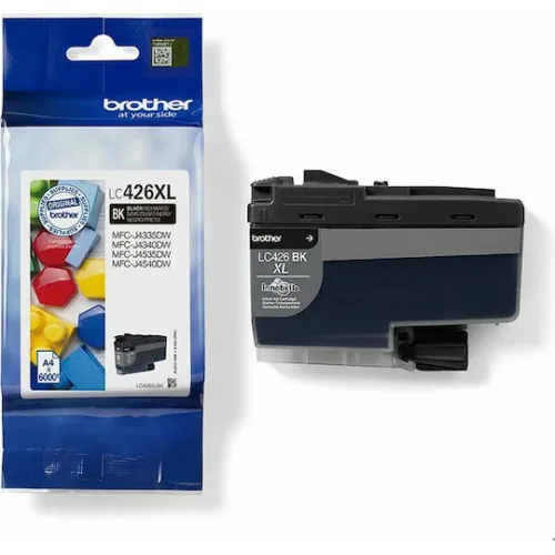 Brother LC426XL Γνήσιο Μελάνι Εκτυπωτή InkJet Μαύρο (LC-426XLBK)