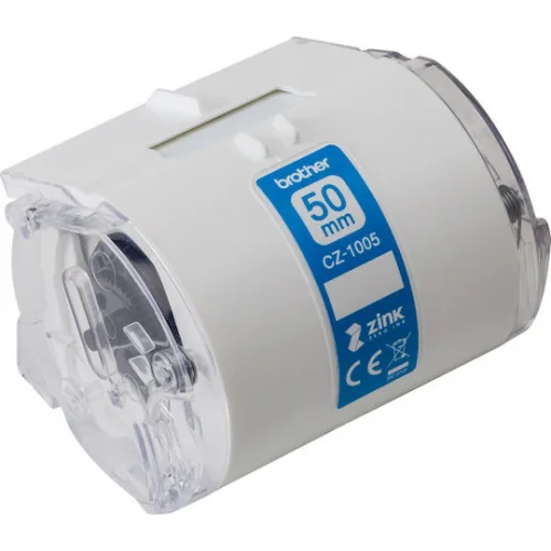 Brother Ταινία Ετικετογράφου 5m x 50mm σε Λευκό Χρώμα