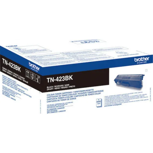 Brother TN-423BK Γνήσιο Toner Laser Εκτυπωτή Μαύρο High Yield 6500 Σελίδων (TN-423BK)