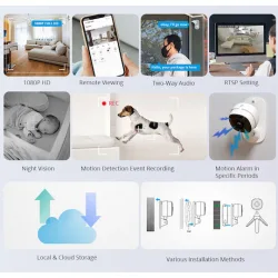 Sonoff S-CAM IP Κάμερα Παρακολούθησης Wi-Fi Full HD 1080p με Αμφίδρομη Επικοινωνία