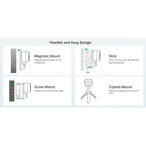 Sonoff S-CAM IP Κάμερα Παρακολούθησης Wi-Fi Full HD 1080p με Αμφίδρομη Επικοινωνία