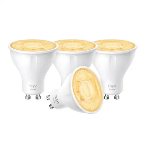 TP-LINK Tapo L610 Smart Λάμπες LED 2.9W για Ντουί GU10 Ρυθμιζόμενο Λευκό 350lm Dimmable 4τμχ
