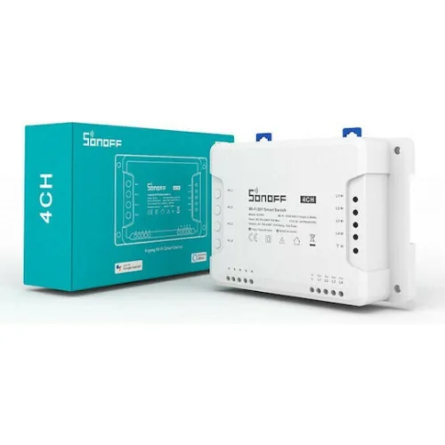 Sonoff 4CH R3 Smart Ενδιάμεσος Διακόπτης Wi-Fi