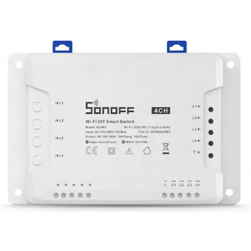 Sonoff 4CH R3 Smart Ενδιάμεσος Διακόπτης Wi-Fi