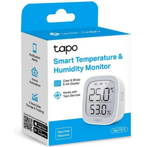 TP-LINK Tapo Ψηφιακό Θερμόμετρo για Χρήση σε Εξωτερικό Χώρο