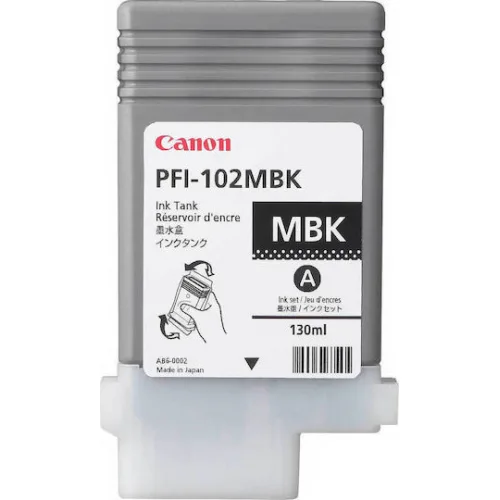 Canon PFI-102 Γνήσιο Μελάνι Εκτυπωτή InkJet Matte Μαύρο (0894B001)