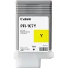 Canon PFI-107 Γνήσιο Μελάνι Εκτυπωτή InkJet Κίτρινο (6708B001)