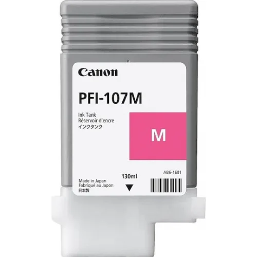 Canon PFI-107 Γνήσιο Μελάνι Εκτυπωτή InkJet Ματζέντα (6707B001)