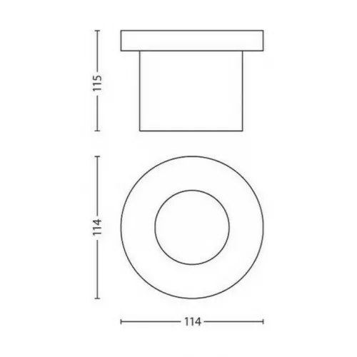 Philips Mygarden Φωτιστικό Προβολάκι LED Εξωτερικού Χώρου 3W με Θερμό Λευκό Φως Ασημί