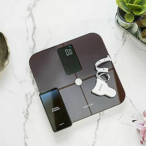 Cecotec Surface Precision 10400 Smart Healthy Vision Smart Ζυγαριά 180kg με Λιπομετρητή & Bluetooth Μπορντό