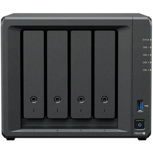 Synology DiskStation DS423+ NAS Tower με 4 θέσεις για HDD/M.2/SSD και 2 θύρες Ethernet