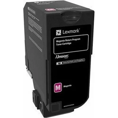 Lexmark 3K Γνήσιο Toner Laser Εκτυπωτή Ματζέντα Return Program 3000 Σελίδων (74C20M0)