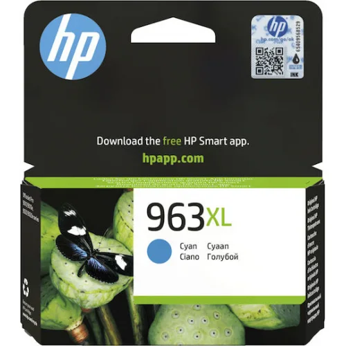 HP 963XL Γνήσιο Μελάνι Εκτυπωτή InkJet Κυανό (3JA27AE)