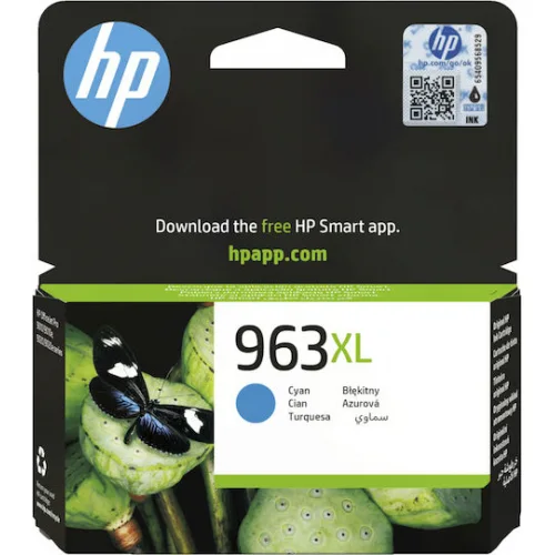 HP 963XL Γνήσιο Μελάνι Εκτυπωτή InkJet Κυανό (3JA27AE)
