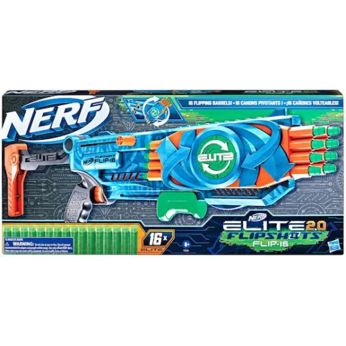 Nerf Εκτοξευτής Flip 16 Elite 2.0 για 8+ Ετών