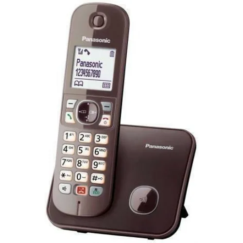Panasonic KX-TG6851 Ασύρματο Τηλέφωνο με Ελληνικό Μενού Καφέ