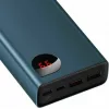 Baseus Adaman Metal Digital Display Power Bank 20000mAh 65W με 2 Θύρες USB-A και Θύρα USB-C Quick Charge 3.0 Μπλε