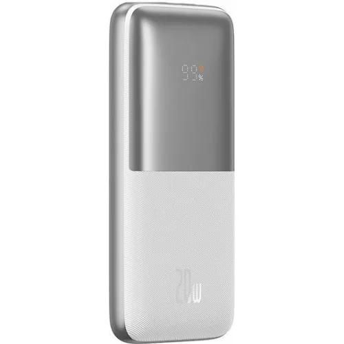 Baseus Bipow Pro Power Bank 10000mAh 20W με 2 Θύρες USB-A και Θύρα USB-C Λευκό