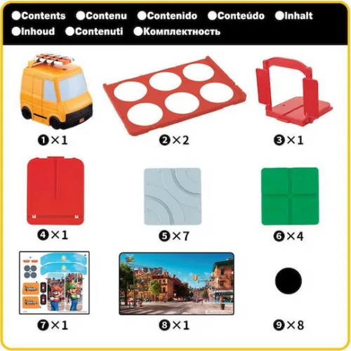 Επιτραπέζιο Παιχνίδι Super Mario Βρες την Διαδρομή για 1-2 Παίκτες 5+ Ετών (EN) Epoch Toys