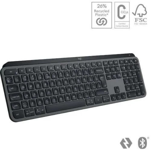 Logitech MX Keys S Ασύρματο Bluetooth Πληκτρολόγιο International English