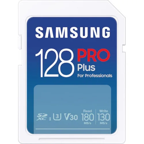 Samsung PRO Plus SDXC 128GB Class 10 U3 V30 UHS-I με USB Reader