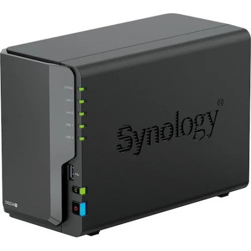 Synology DiskStation DS224+ NAS Tower με 2 θέσεις για HDD/SSD και 2 θύρες Ethernet