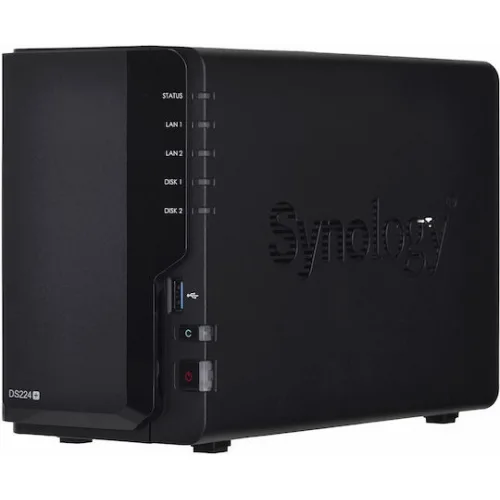 Synology DiskStation DS224+ NAS Tower με 2 θέσεις για HDD/SSD και 2 θύρες Ethernet