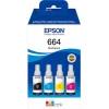 Epson 664 Γνήσιο Πακέτο 4 Μελανιών Εκτυπωτή InkJet Κίτρινο / Κυανό / Ματζέντα / Μαύρο (C13T66464A)