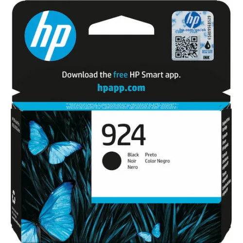 HP 924 Γνήσιο Μελάνι Εκτυπωτή InkJet Μαύρο (4K0U6NE)