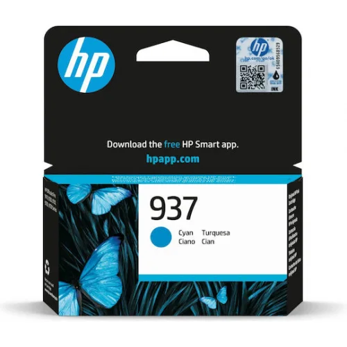 HP 937 Γνήσιο Μελάνι Εκτυπωτή InkJet Κυανό (4S6W2NE)