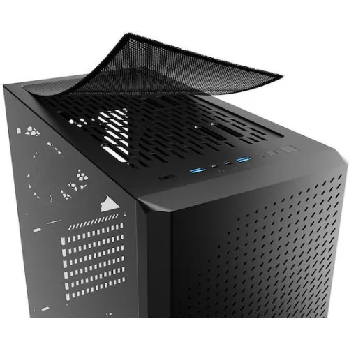 Sharkoon VS9 RGB Gaming Midi Tower Κουτί Υπολογιστή με Πλαϊνό Παράθυρο Μαύρο