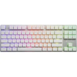 Sharkoon PureWriter TKL RGB Gaming Μηχανικό Πληκτρολόγιο Tenkeyless με Kailh Blue διακόπτες και RGB φωτισμό (Αγγλικό US) Λευκό Sharkoon PureWriter TKL RGB Gaming Μηχανικό Πληκτρολόγιο Tenkeyless με Kailh Blue διακόπτες και RGB φωτισμό (Αγγλικό US) Λευκό