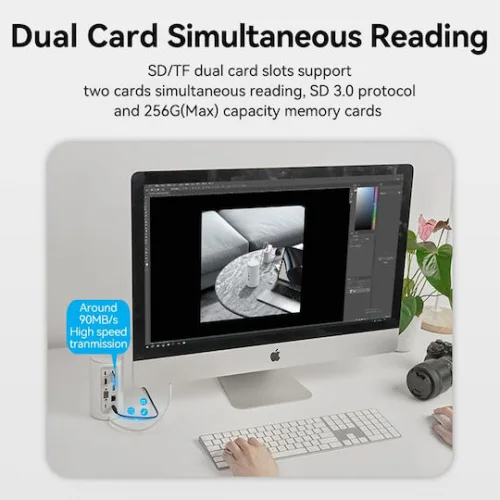 Vention Docking Station USB-C Docking Station με HDMI 4K PD Ethernet και σύνδεση 2 Οθονών