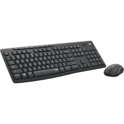 Logitech MK295 Silent Ασύρματο Σετ Πληκτρολόγιο & Ποντίκι Αγγλικό US Γκρι