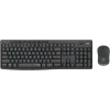 Logitech MK295 Silent Ασύρματο Σετ Πληκτρολόγιο & Ποντίκι Αγγλικό US Γκρι